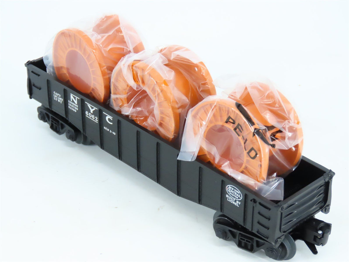 O Gauge 3-Rail Lionel 6-27735 NYC New York Central Gondola #6062 w/Coil Loads