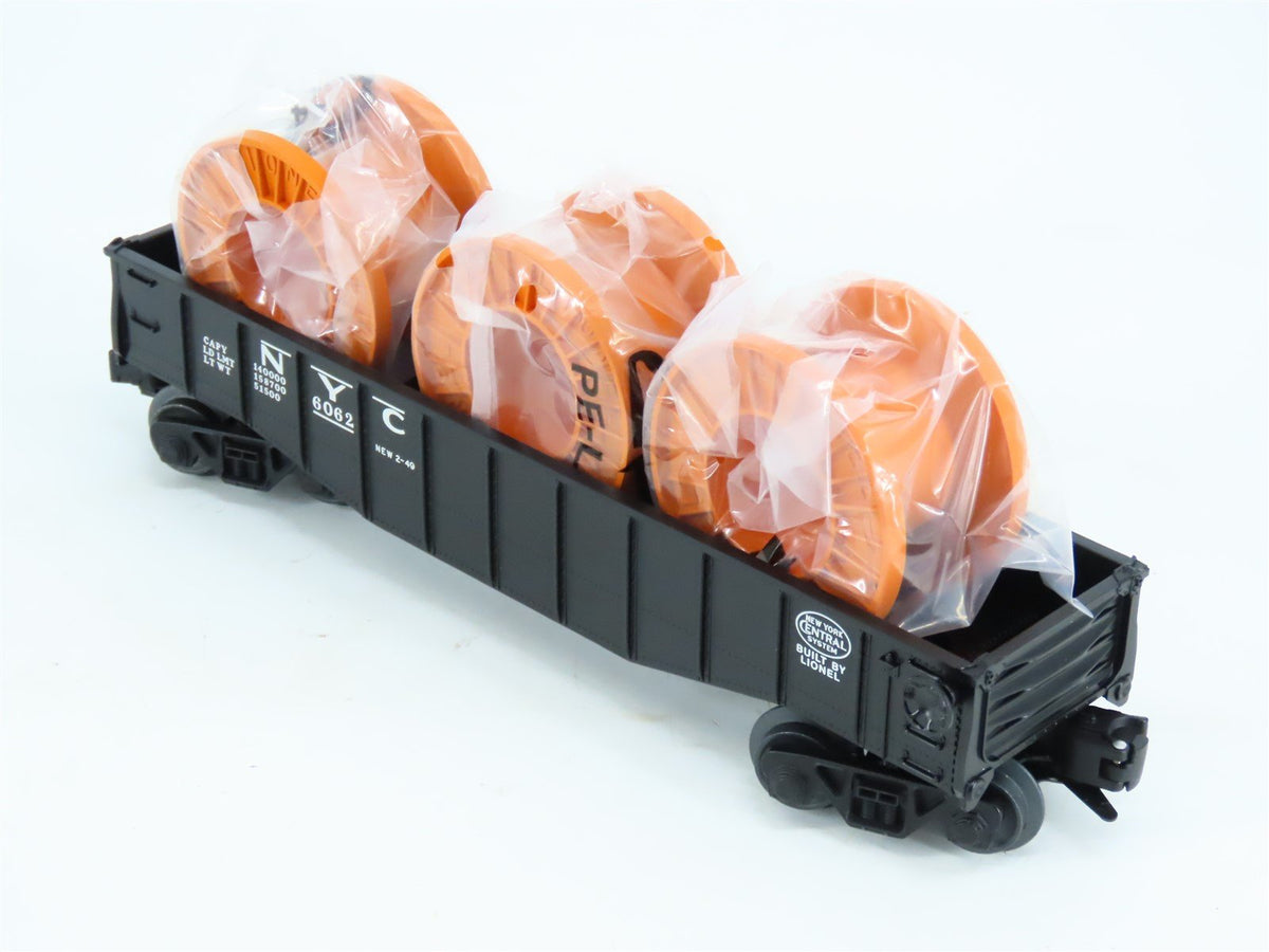 O Gauge 3-Rail Lionel 6-27735 NYC New York Central Gondola #6062 w/Coil Loads