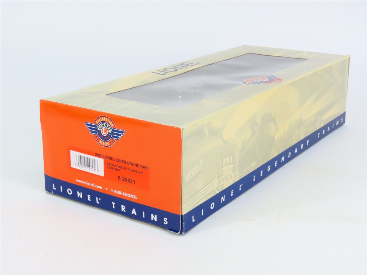 O Gauge 3-Rail Lionel 6-29821 Lionel Lines 2460 Crane Car #2640