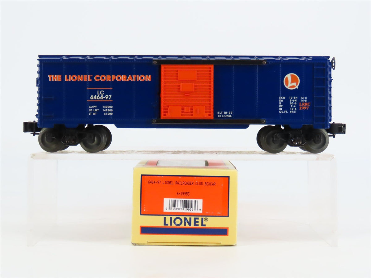 O Gauge 3-Rail Lionel 6-19953 LC Lionel Corporation Boxcar #6464-97