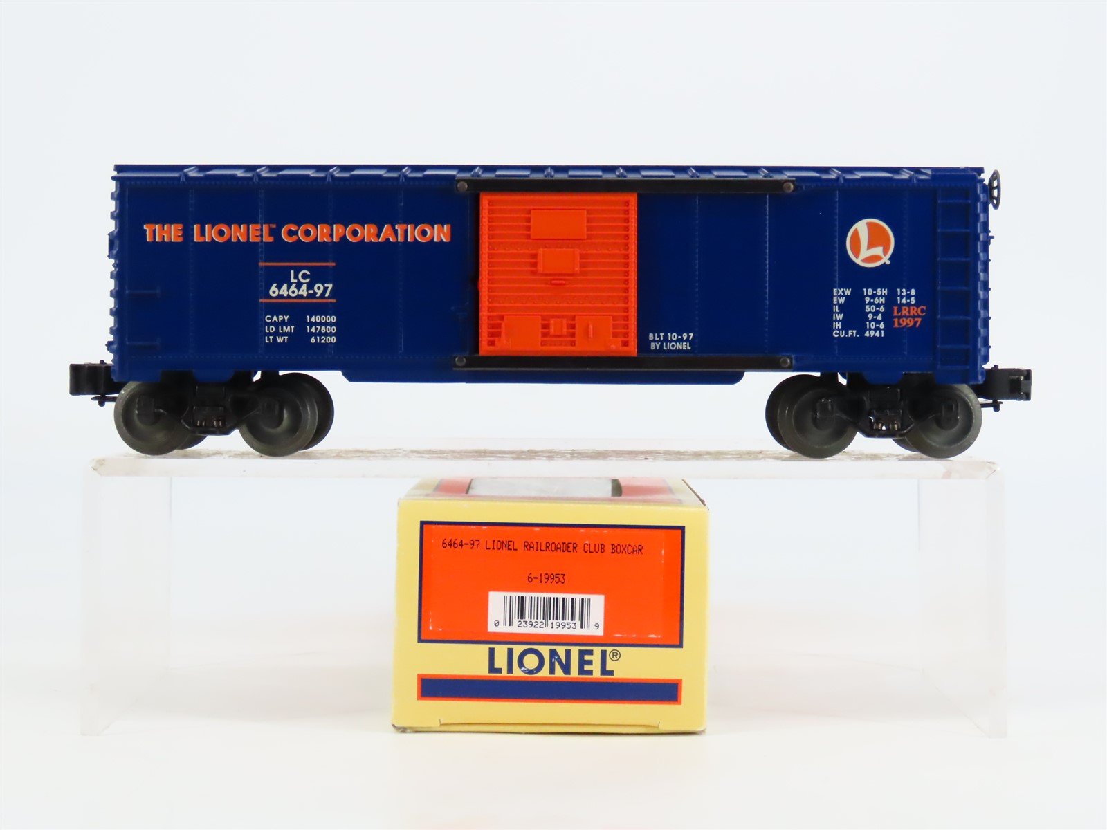 O Gauge 3-Rail Lionel 6-19953 LC Lionel Corporation Boxcar #6464-97