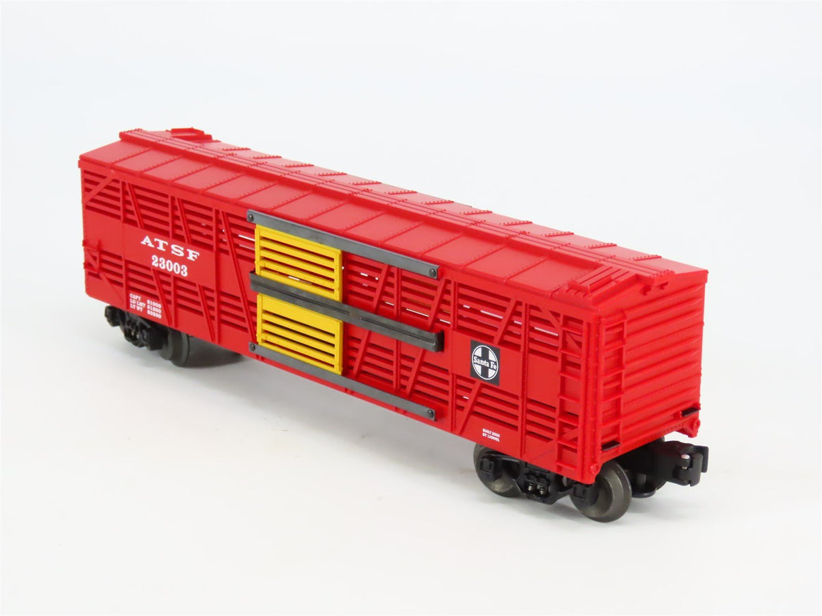 O Gauge 3-Rail Lionel 6-19553 ATSF Santa Fe Stock Car #23003