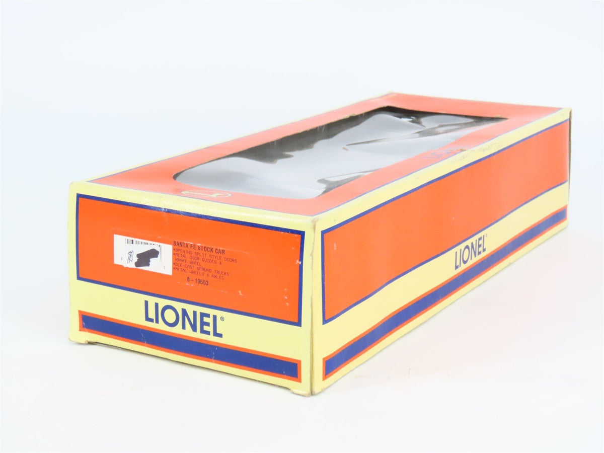 O Gauge 3-Rail Lionel 6-19553 ATSF Santa Fe Stock Car #23003