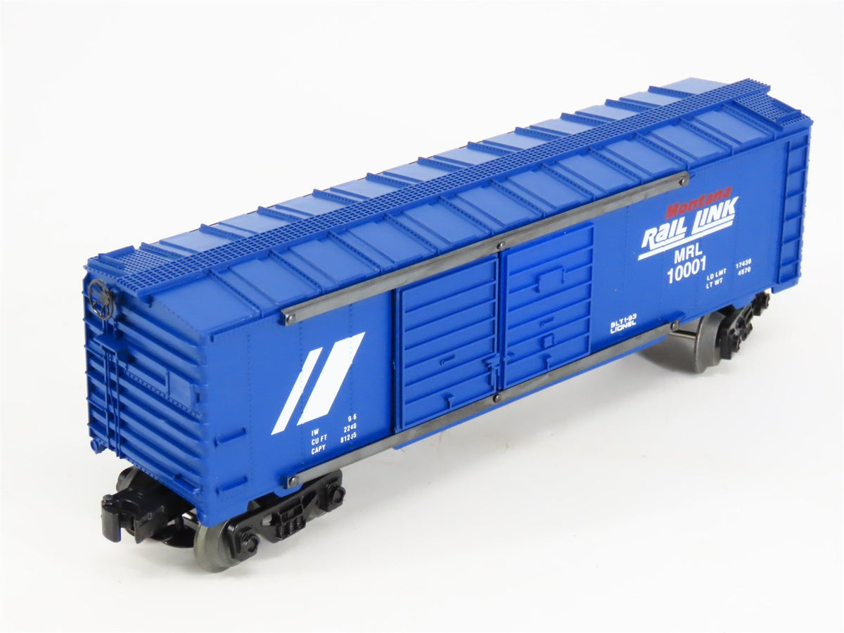 O Gauge 3-Rail Lionel 6-19251 MRL Montana Rail Link Double Door Boxcar #10001