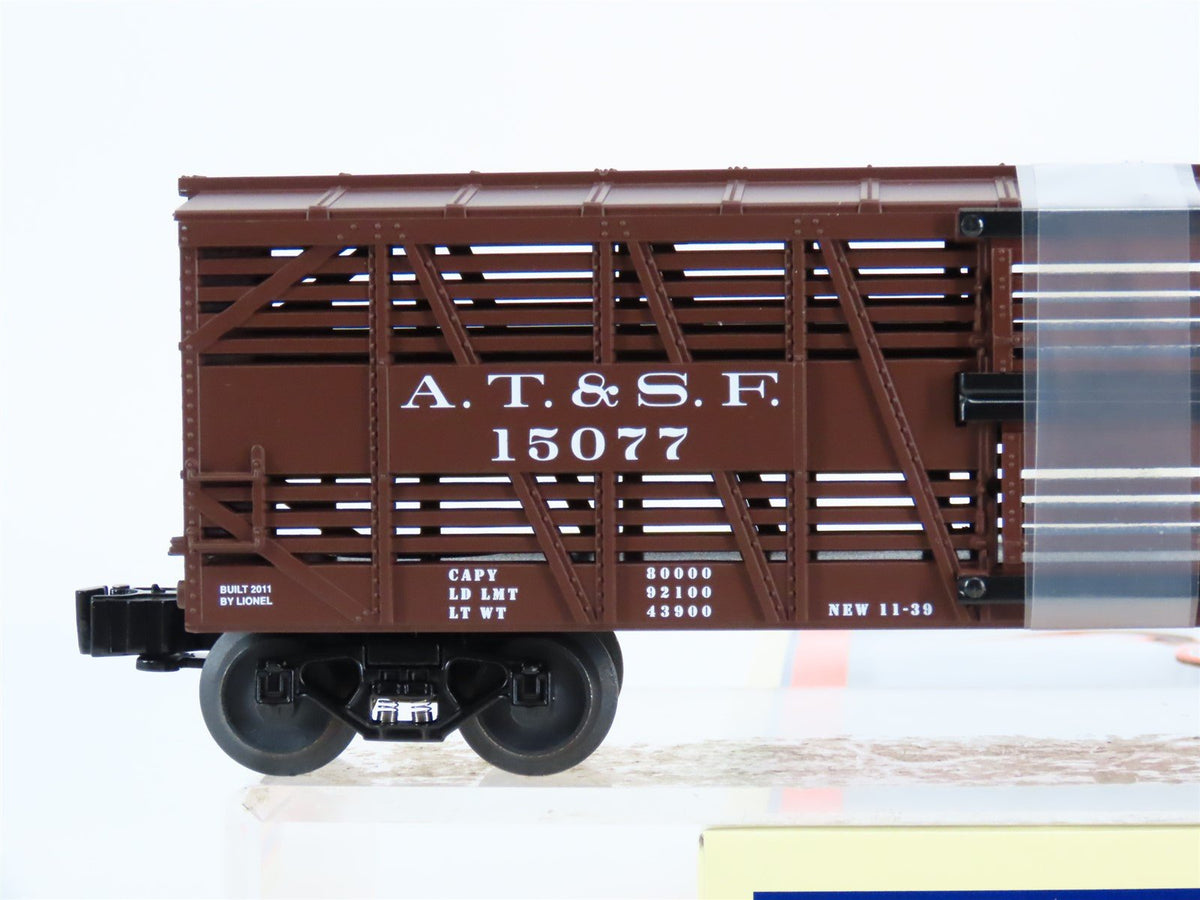 O Gauge 3-Rail Lionel 6-15077 ATSF Santa Fe Stock Car #15077