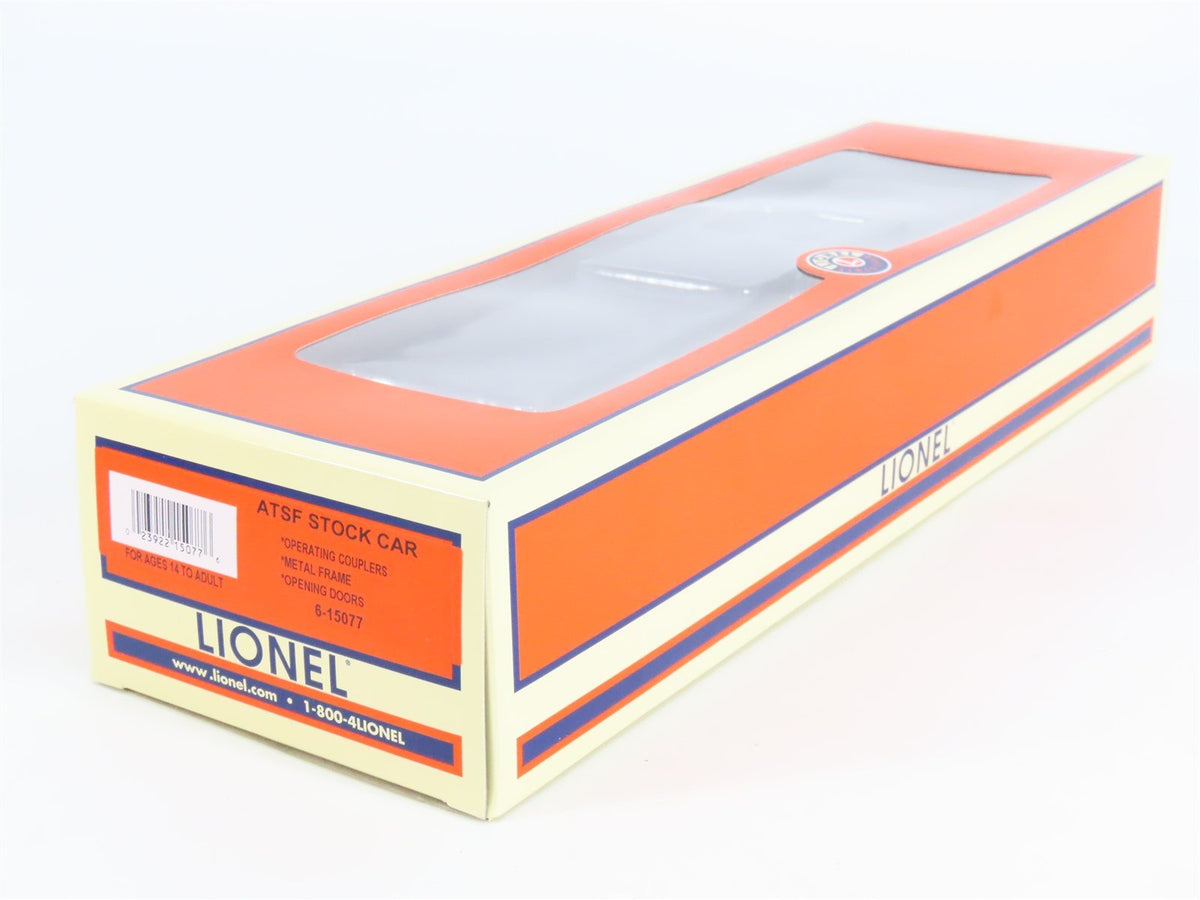 O Gauge 3-Rail Lionel 6-15077 ATSF Santa Fe Stock Car #15077