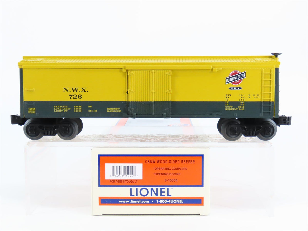 O Gauge 3-Rail Lionel 6-15054 NWX CNW Railway Wood-Sided Reefer #726