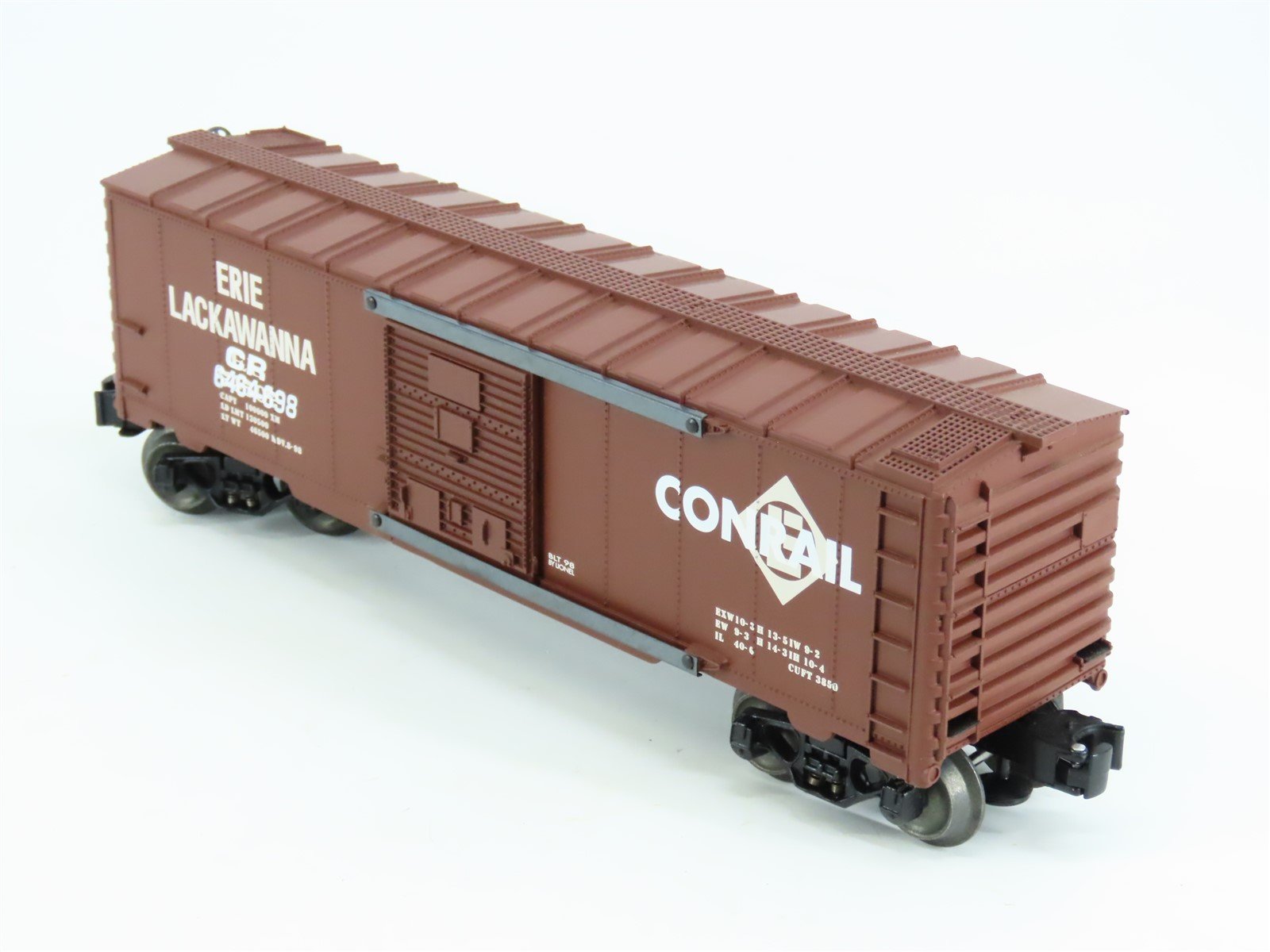 O Gauge 3-Rail Lionel CR Conrail Ex-Erie Lackawanna Boxcar #6464-698