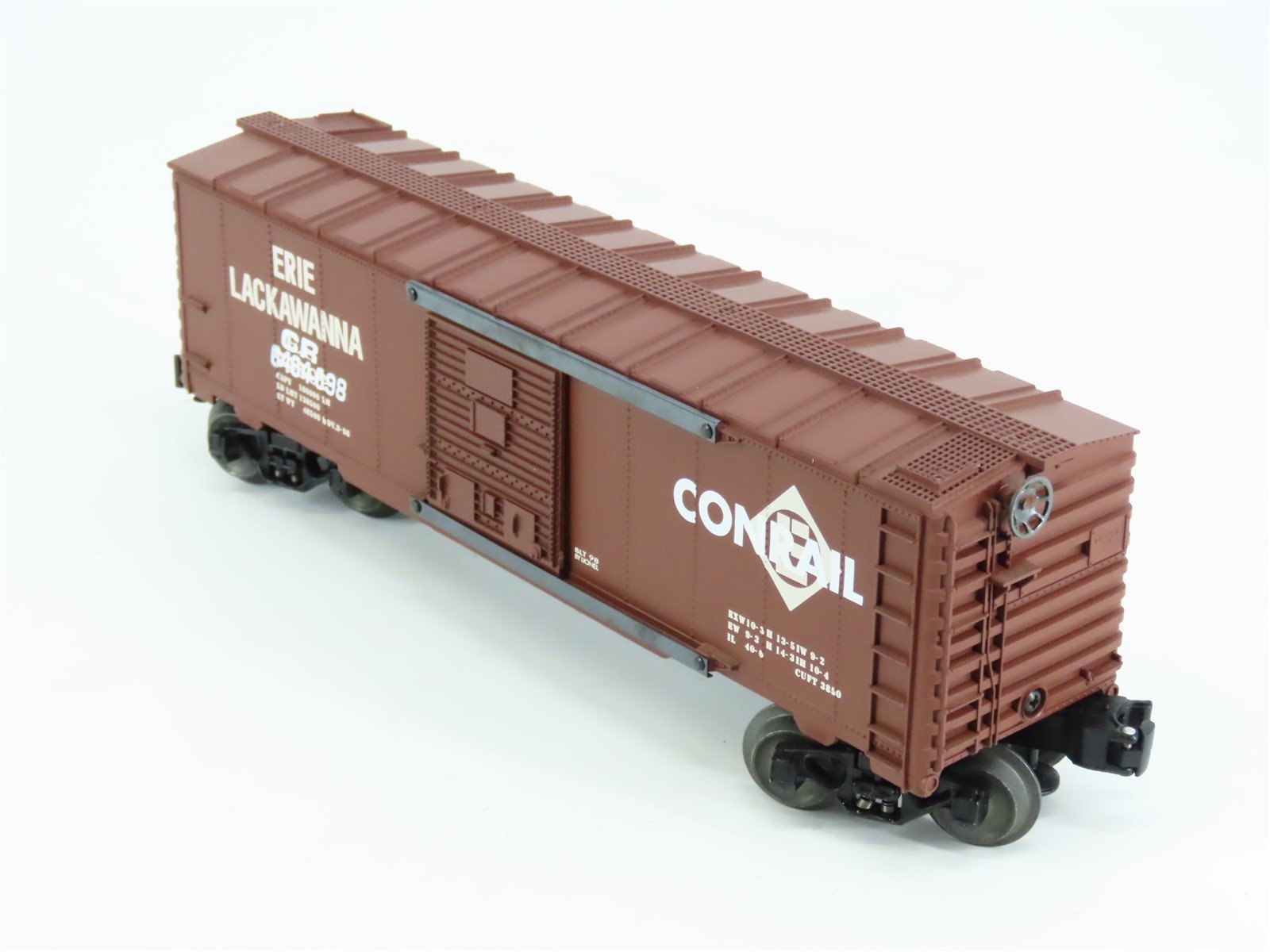 O Gauge 3-Rail Lionel CR Conrail Ex-Erie Lackawanna Boxcar #6464-698