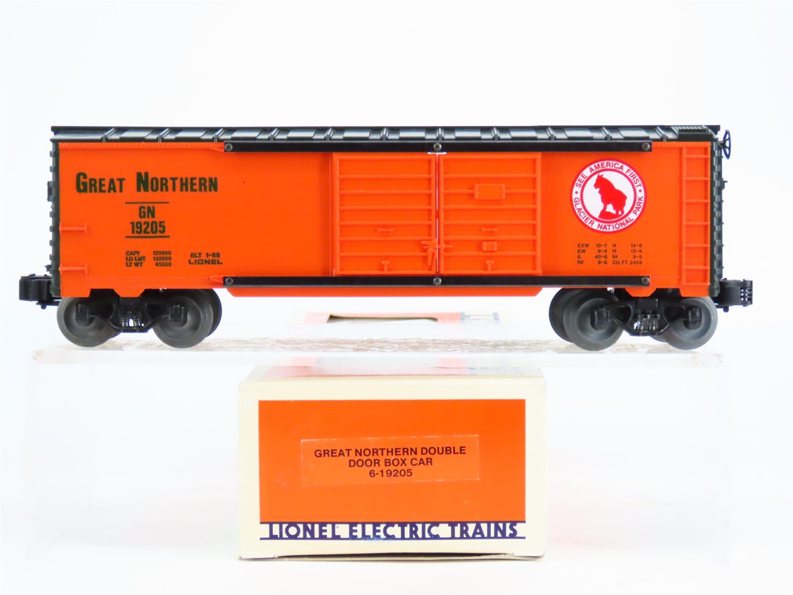 O Gauge 3-Rail Lionel 6-19205 GN Great Northern Boxcar #19205