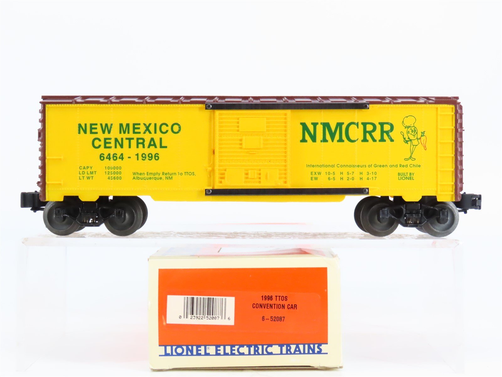 O Gauge 3-Rail Lionel 6-52087 1996 TCA Convention NMCRR Boxcar #6464-1996