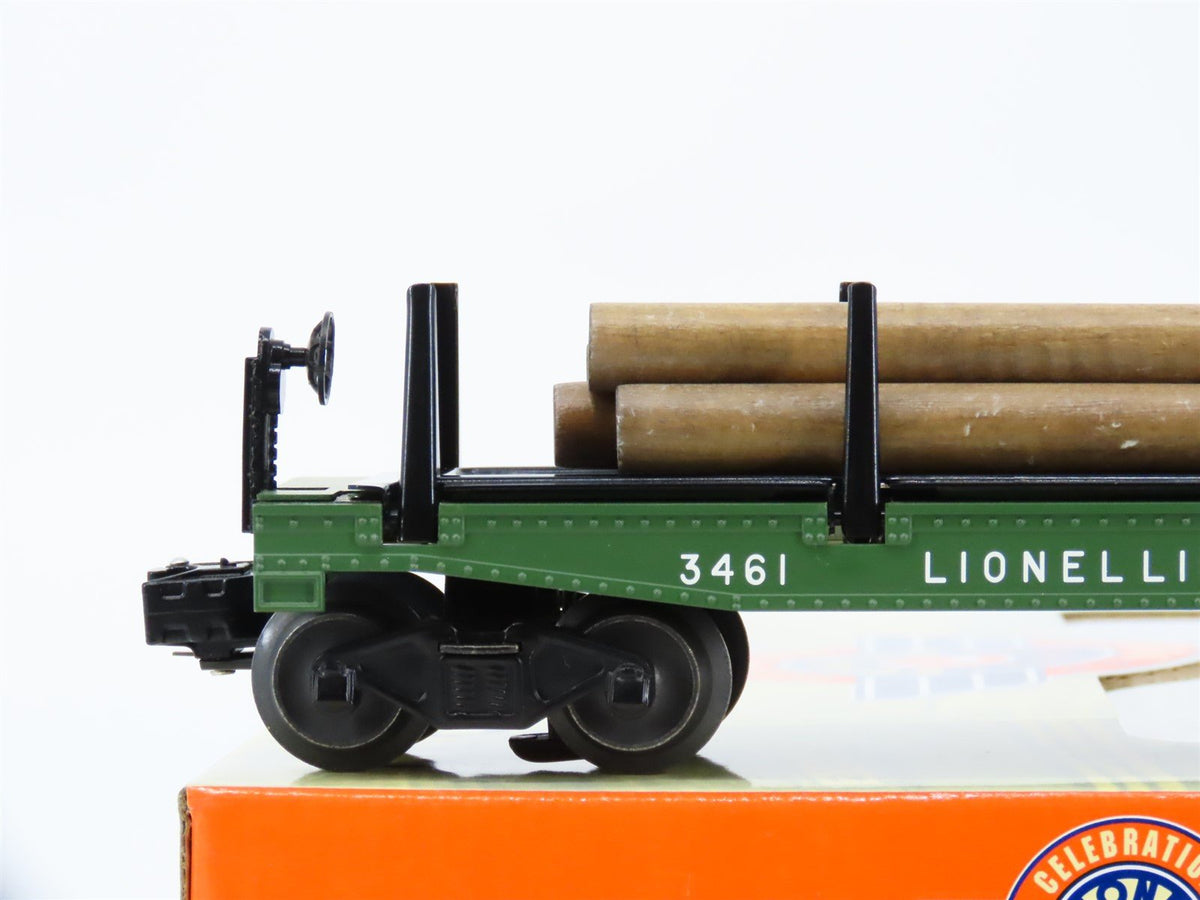 O Gauge 3-Rail Lionel 6-36739 #3461 Lionel Lines Log Dump Flatcar #3461 w/Load