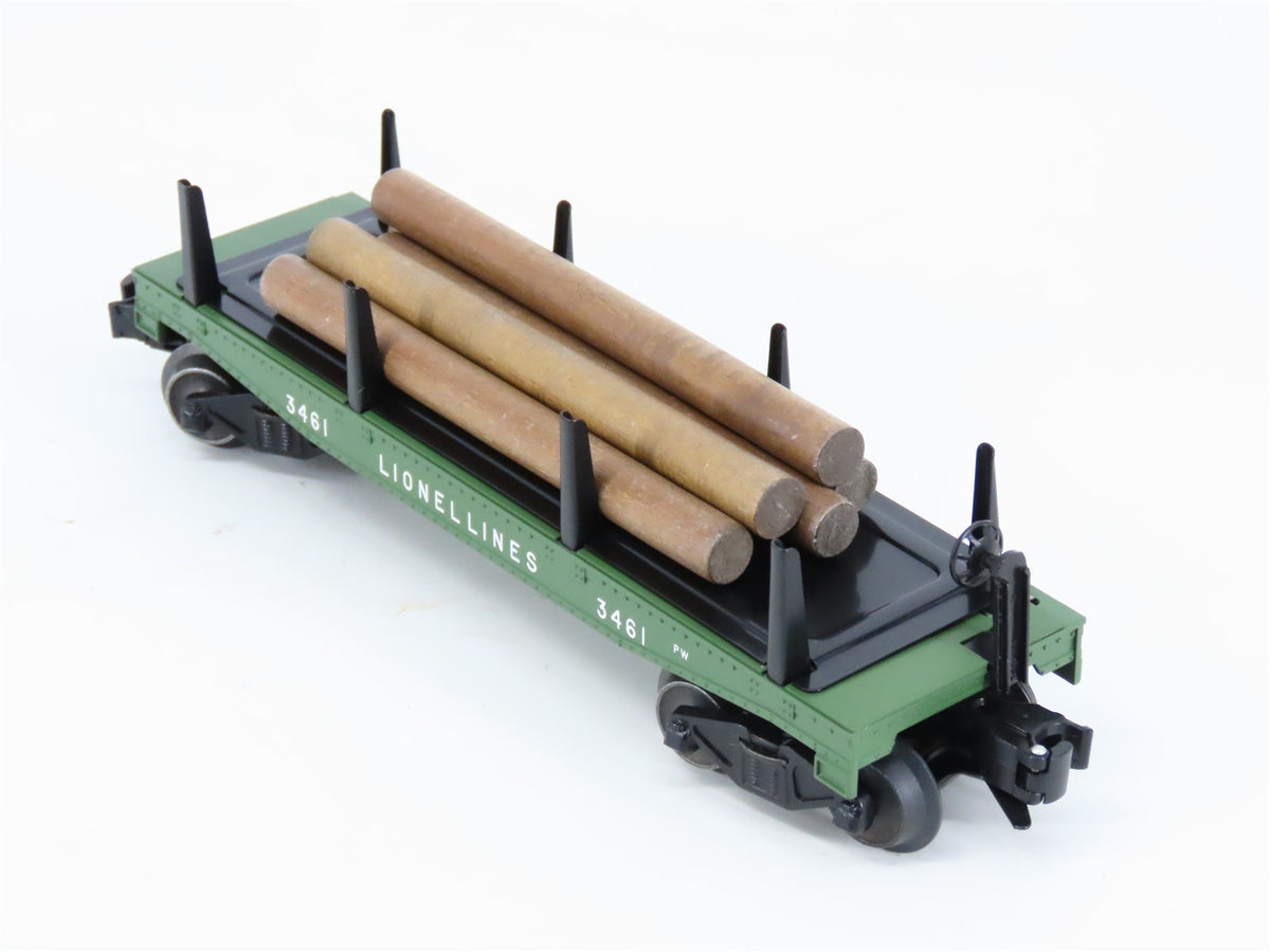 O Gauge 3-Rail Lionel 6-36739 #3461 Lionel Lines Log Dump Flatcar #3461 w/Load