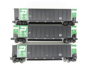 O Gauge 3-Rail Lionel 6-17417 BN Burlington Northern Bathtub Gondola 3-Car Pack
