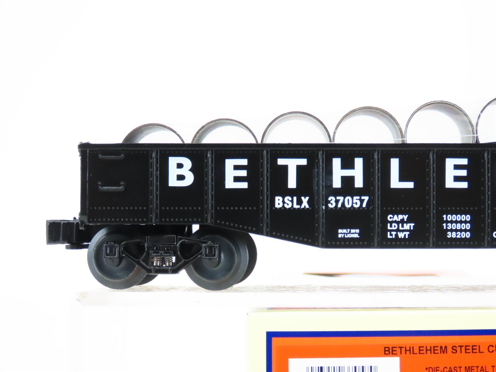 O Gauge 3-Rail Lionel 6-37057 BSLX Bethlehem Steel Culvert Car #37057 w/Load