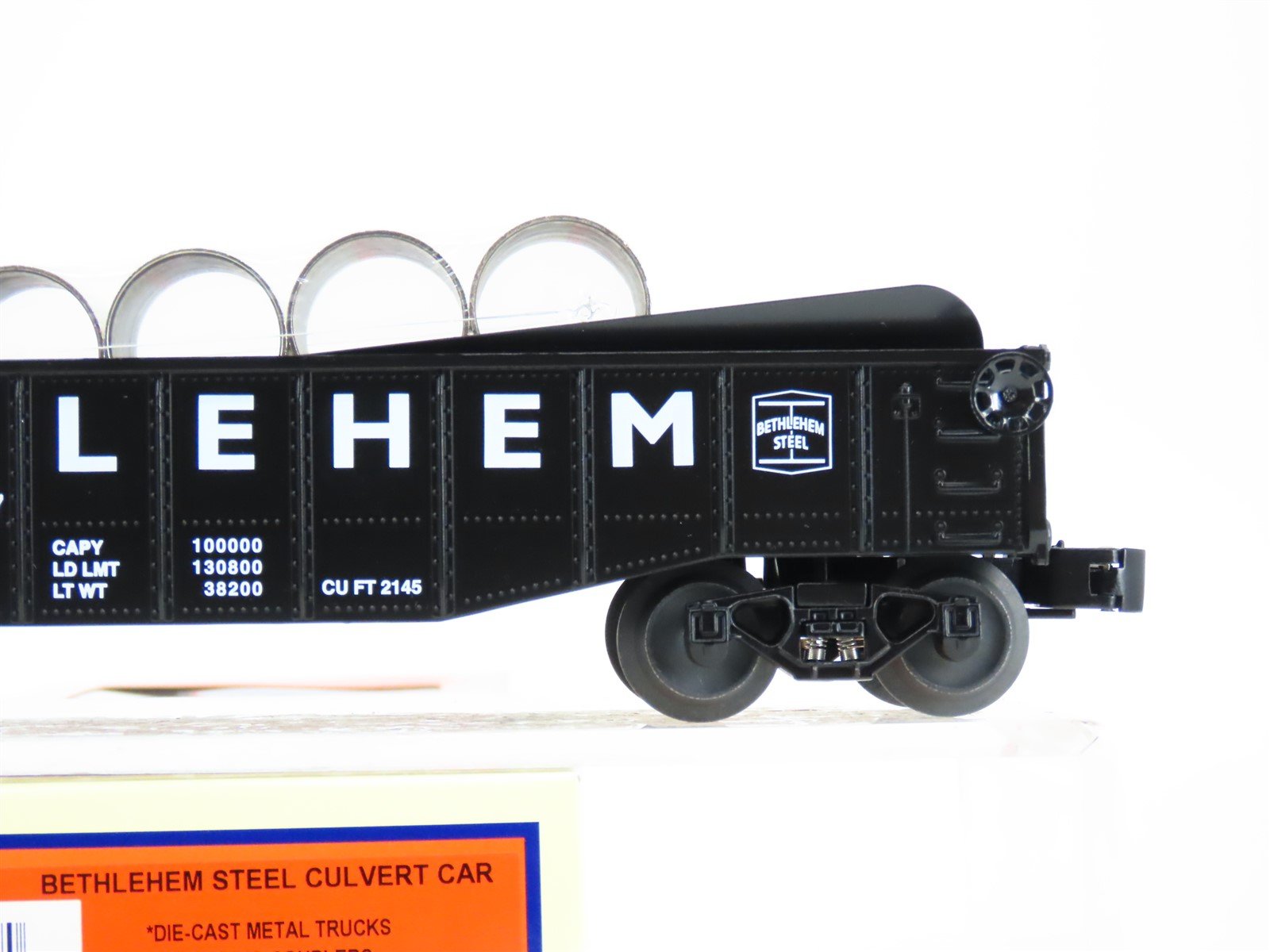 O Gauge 3-Rail Lionel 6-37057 BSLX Bethlehem Steel Culvert Car #37057 w/Load