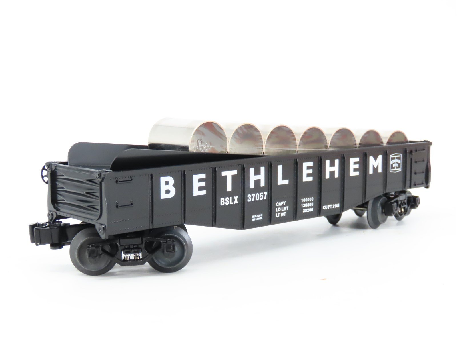 O Gauge 3-Rail Lionel 6-37057 BSLX Bethlehem Steel Culvert Car #37057 w/Load