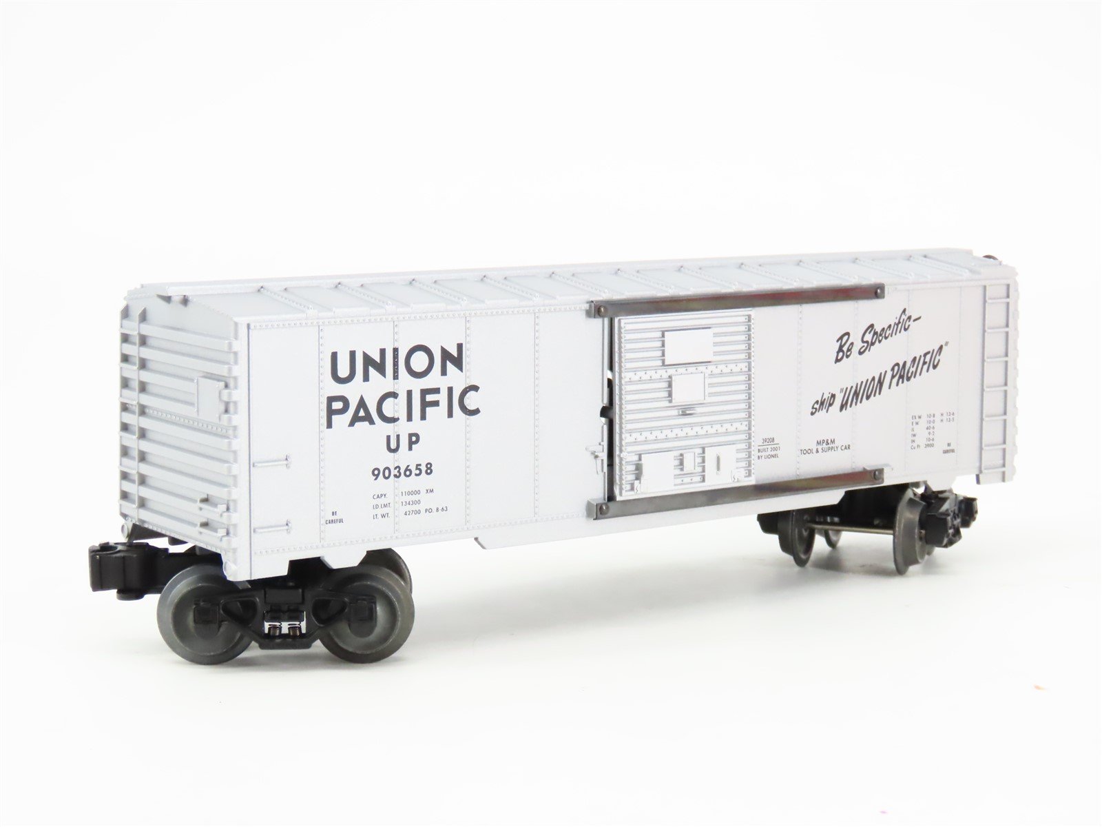 O Gauge 3-Rail Lionel 6-39208 UP Union Pacific Boxcar #903658