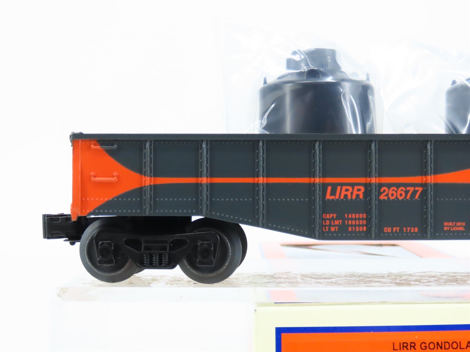 O Gauge 3-Rail Lionel 6-26677 LIRR Long Island Gondola Car #26677 w/Load