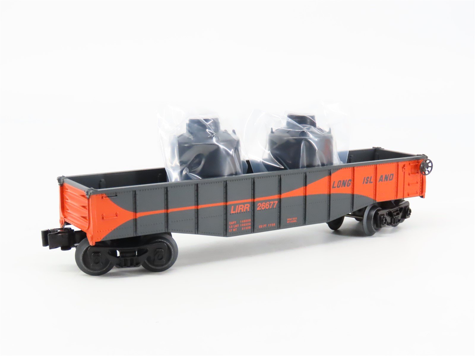 O Gauge 3-Rail Lionel 6-26677 LIRR Long Island Gondola Car #26677 w/Load