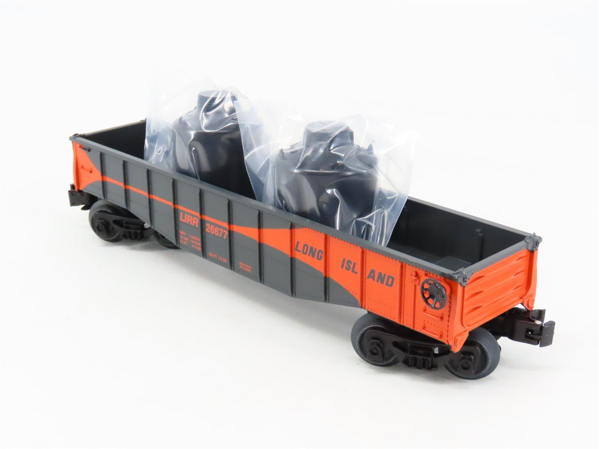 O Gauge 3-Rail Lionel 6-26677 LIRR Long Island Gondola Car #26677 w/Load