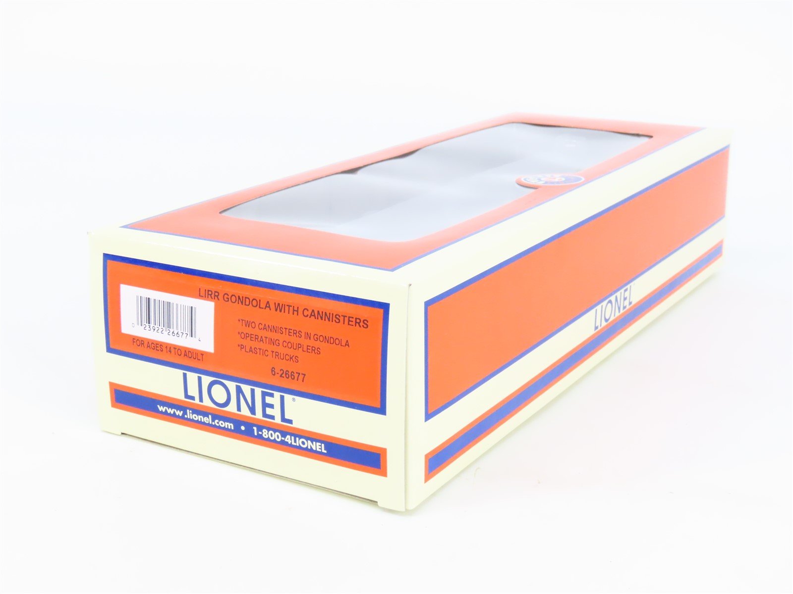 O Gauge 3-Rail Lionel 6-26677 LIRR Long Island Gondola Car #26677 w/Load