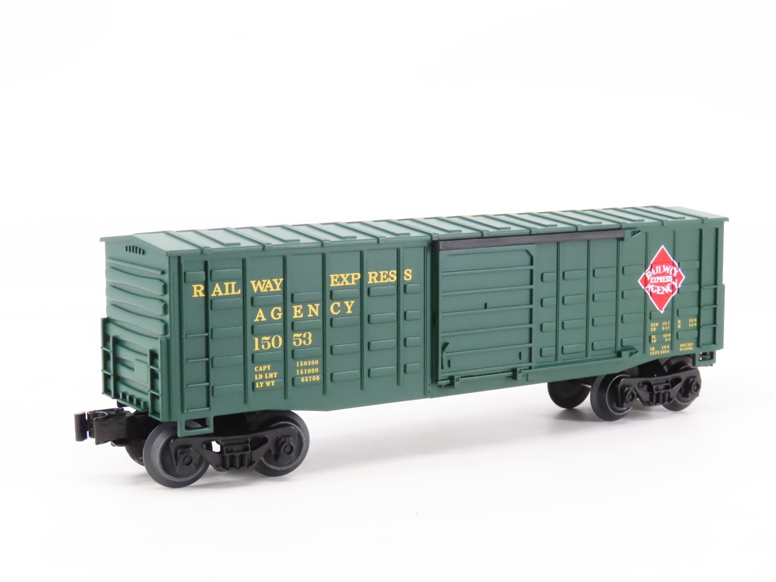 O Gauge 3-Rail Lionel 6-15053 REA Railway Express Waffle-Side Boxcar #15053