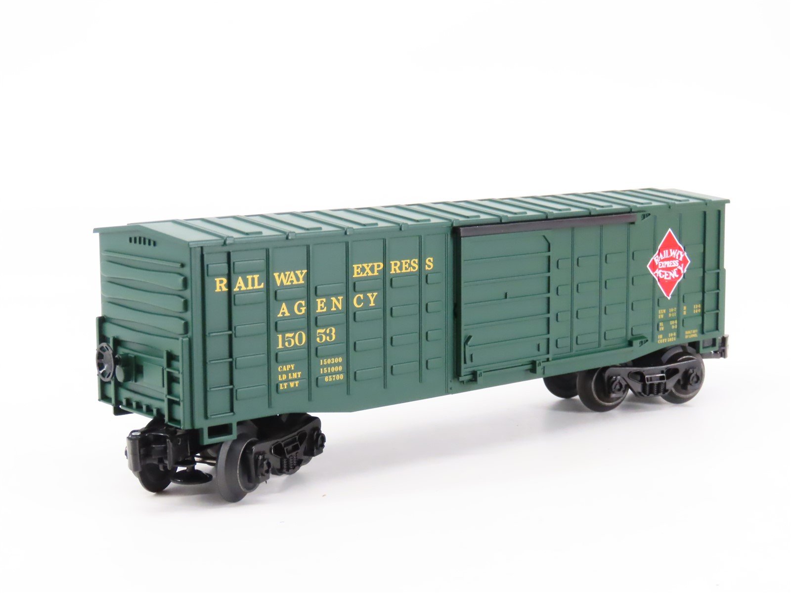 O Gauge 3-Rail Lionel 6-15053 REA Railway Express Waffle-Side Boxcar #15053