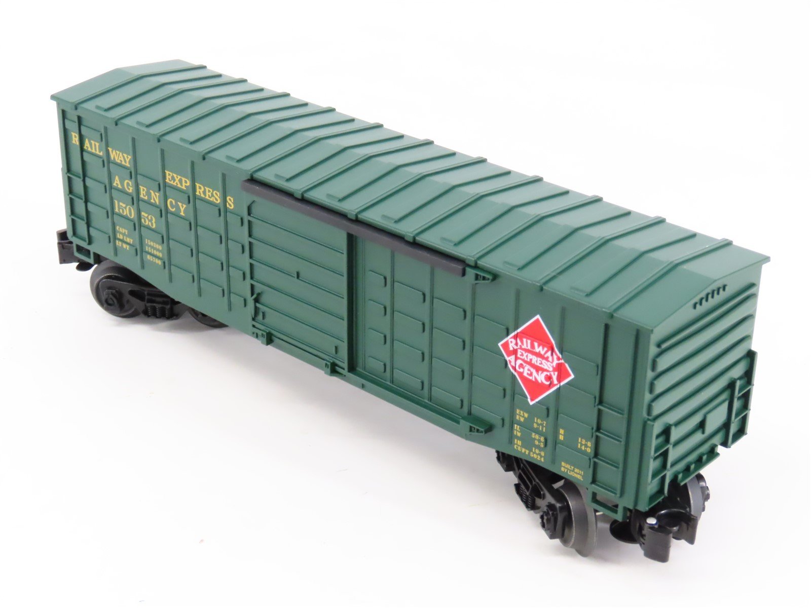 O Gauge 3-Rail Lionel 6-15053 REA Railway Express Waffle-Side Boxcar #15053