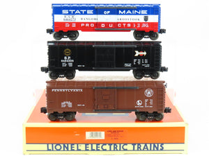 O Gauge 3-Rail Lionel 6-19272 6464 Series #4 BAR/PRR/SP Boxcar 3-Pack