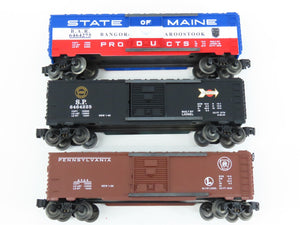 O Gauge 3-Rail Lionel 6-19272 6464 Series #4 BAR/PRR/SP Boxcar 3-Pack