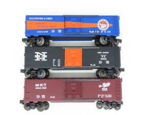 O Gauge 3-Rail Lionel 6-19292 6464 Series VI B&O/MKT/NH Boxcar 3-Pack