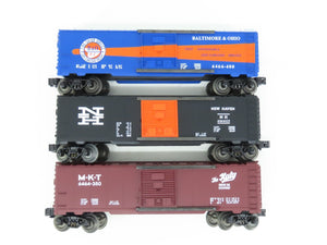 O Gauge 3-Rail Lionel 6-19292 6464 Series VI B&O/MKT/NH Boxcar 3-Pack