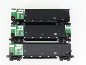 O Gauge 3-Rail Lionel 6-17417 BN Burlington Northern Bathtub Gondola 3-Car Pack
