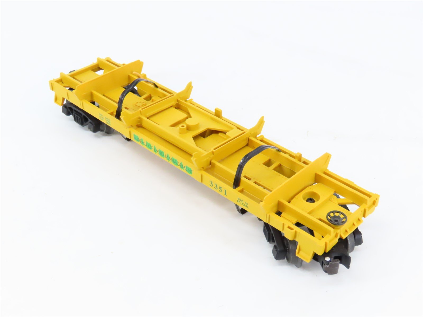 O Gauge 3-Rail Lionel 6-16765 Bureau of Land Management Operating Log Car #3351
