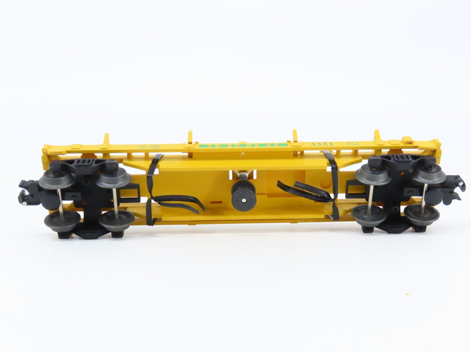 O Gauge 3-Rail Lionel 6-16765 Bureau of Land Management Operating Log Car #3351