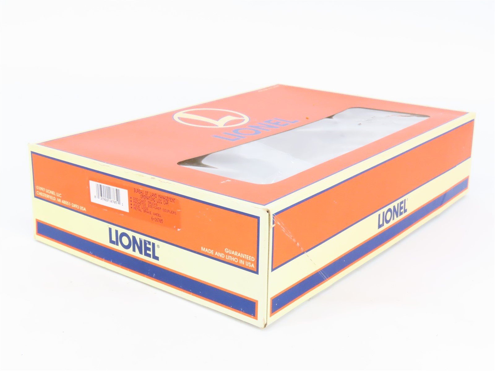 O Gauge 3-Rail Lionel 6-16765 Bureau of Land Management Operating Log Car #3351