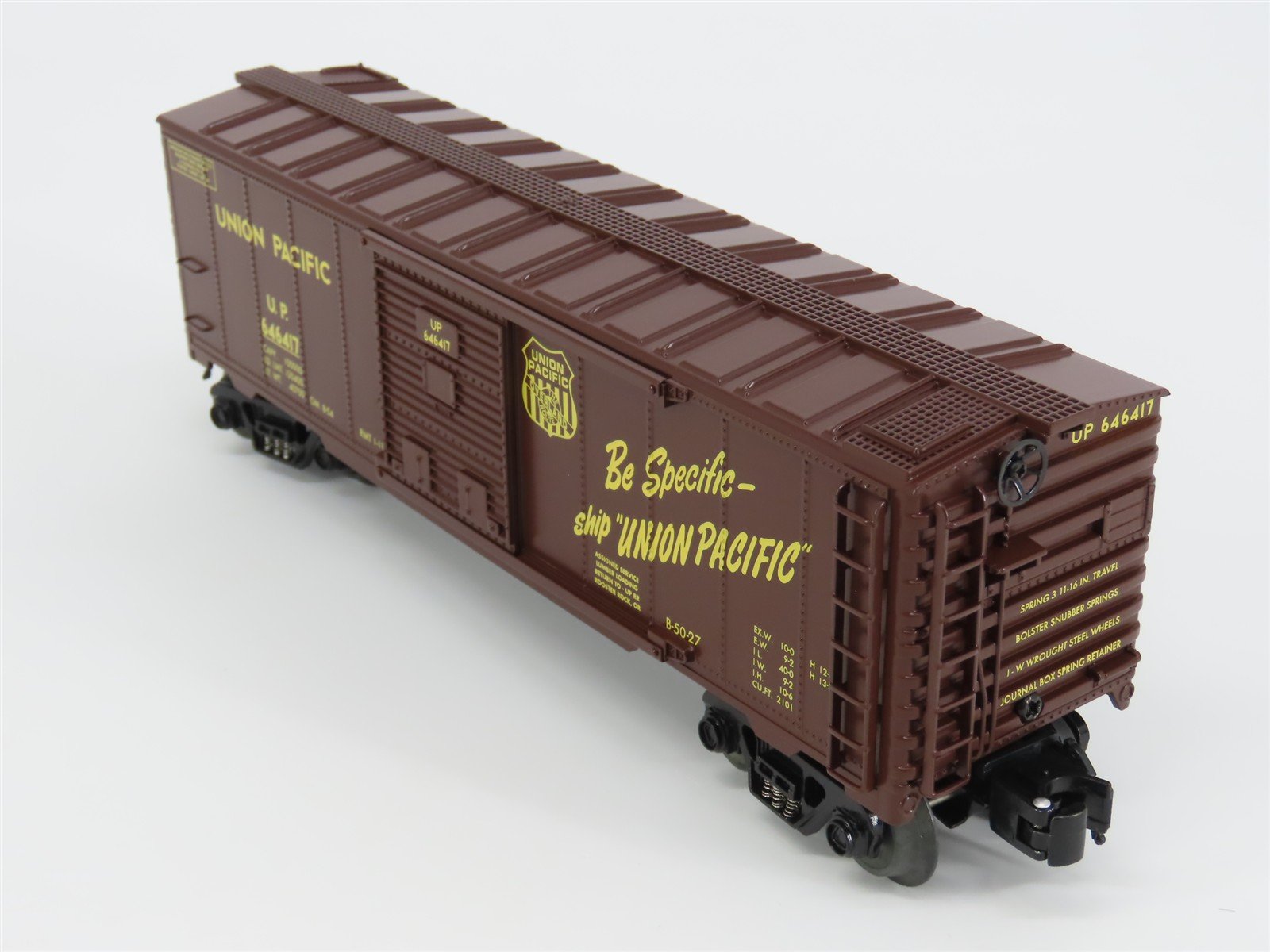 O Gauge 3-Rail Aristocraft 96417A UP Union Pacific Box Car w/Brakeman Figure