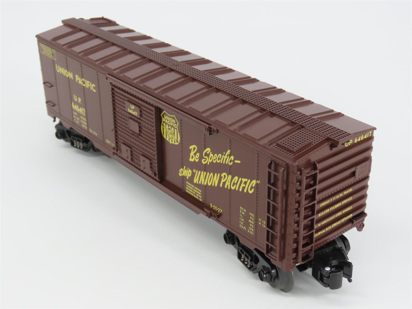O Gauge 3-Rail Aristocraft 96417A UP Union Pacific Box Car w/Brakeman Figure