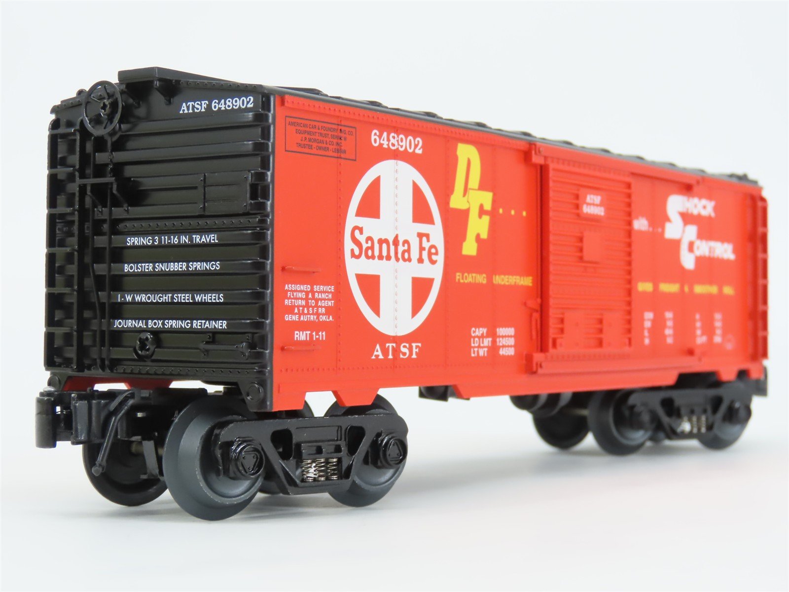 O Gauge 3-Rail Aristocraft 96414B ATSF Santa Fe Box Car w/Brakeman #648902