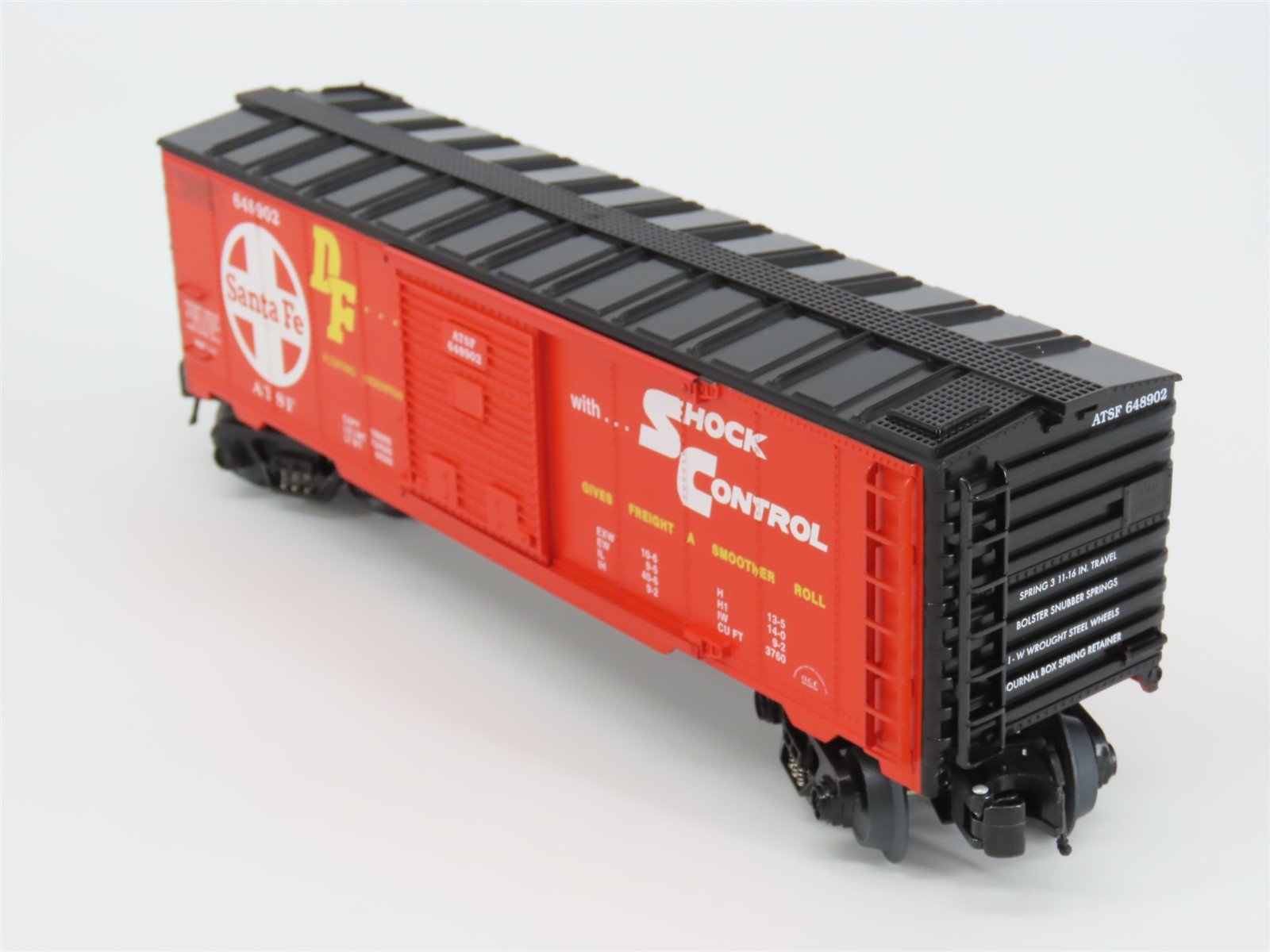 O Gauge 3-Rail Aristocraft 96414B ATSF Santa Fe Box Car w/Brakeman #648902