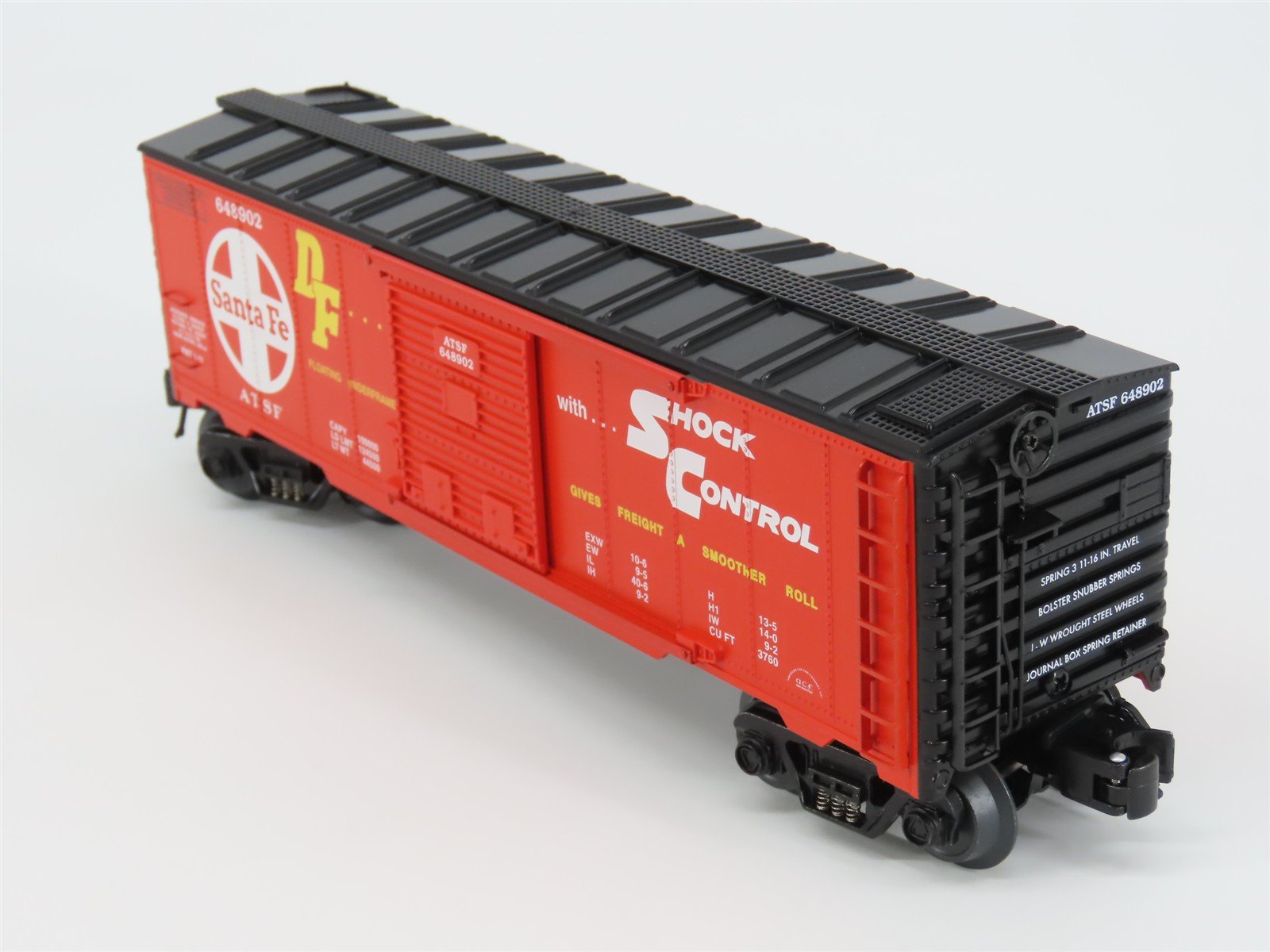 O Gauge 3-Rail Aristocraft 96414B ATSF Santa Fe Box Car w/Brakeman #648902