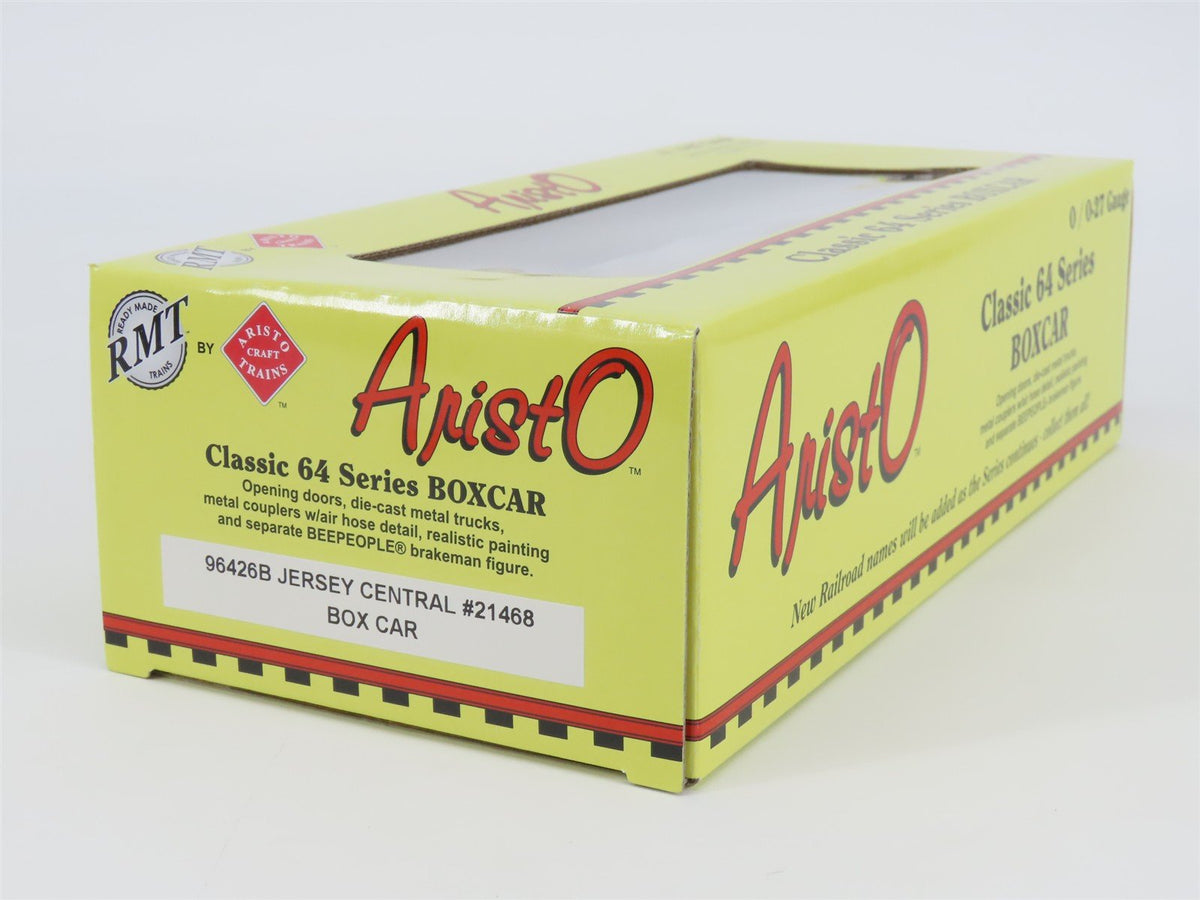 O Gauge 3-Rail Aristocraft 96426B CNJ Jersey Central Box Car w/Brakeman #21468