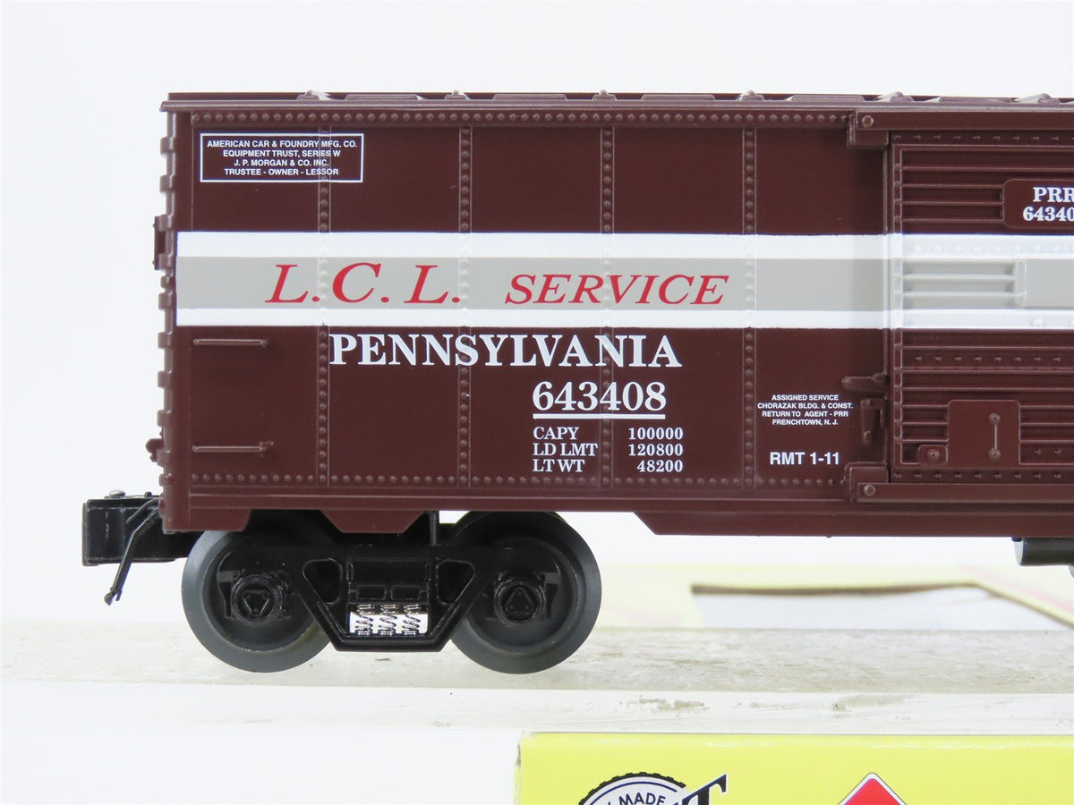 O Gauge 3-Rail Aristocraft 96415B PRR Pennsylvania Box Car w/Brakeman #643408