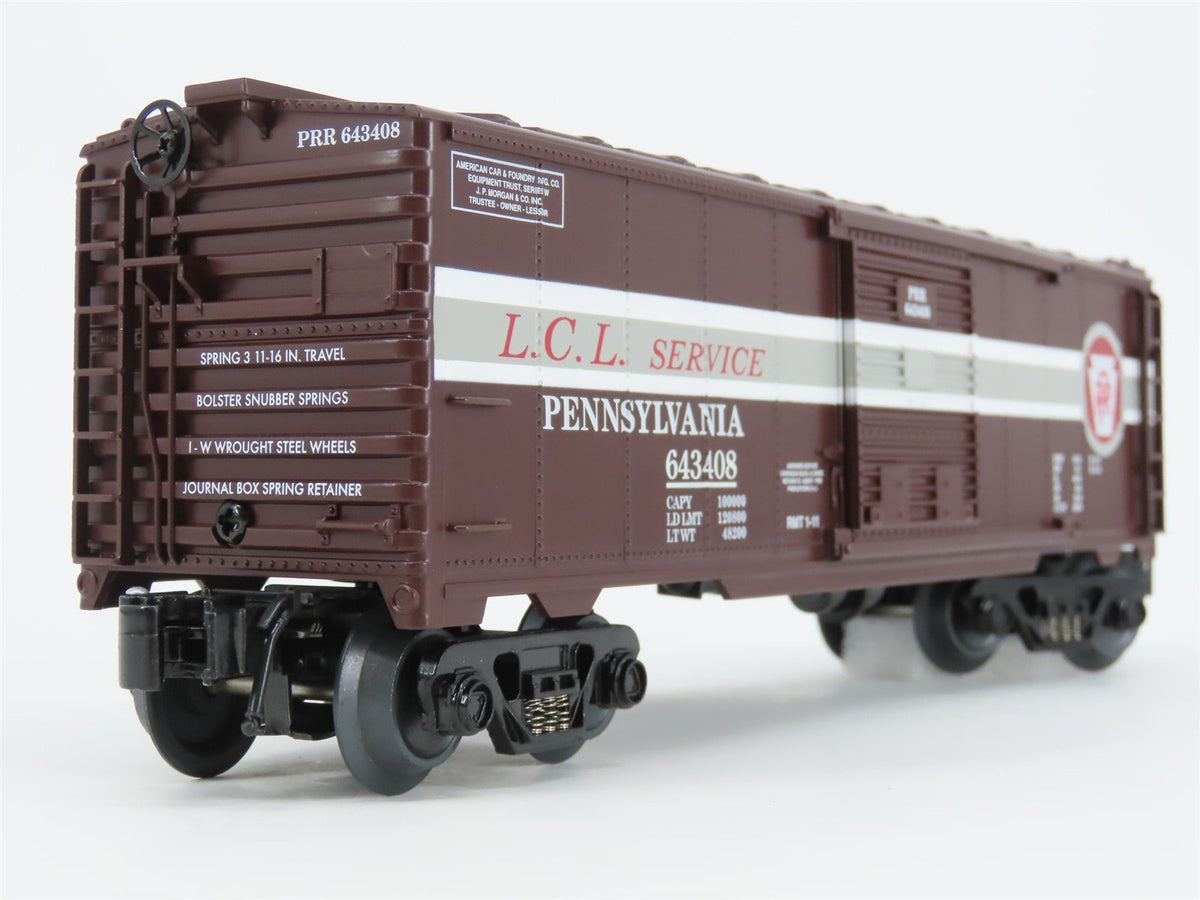 O Gauge 3-Rail Aristocraft 96415B PRR Pennsylvania Box Car w/Brakeman #643408