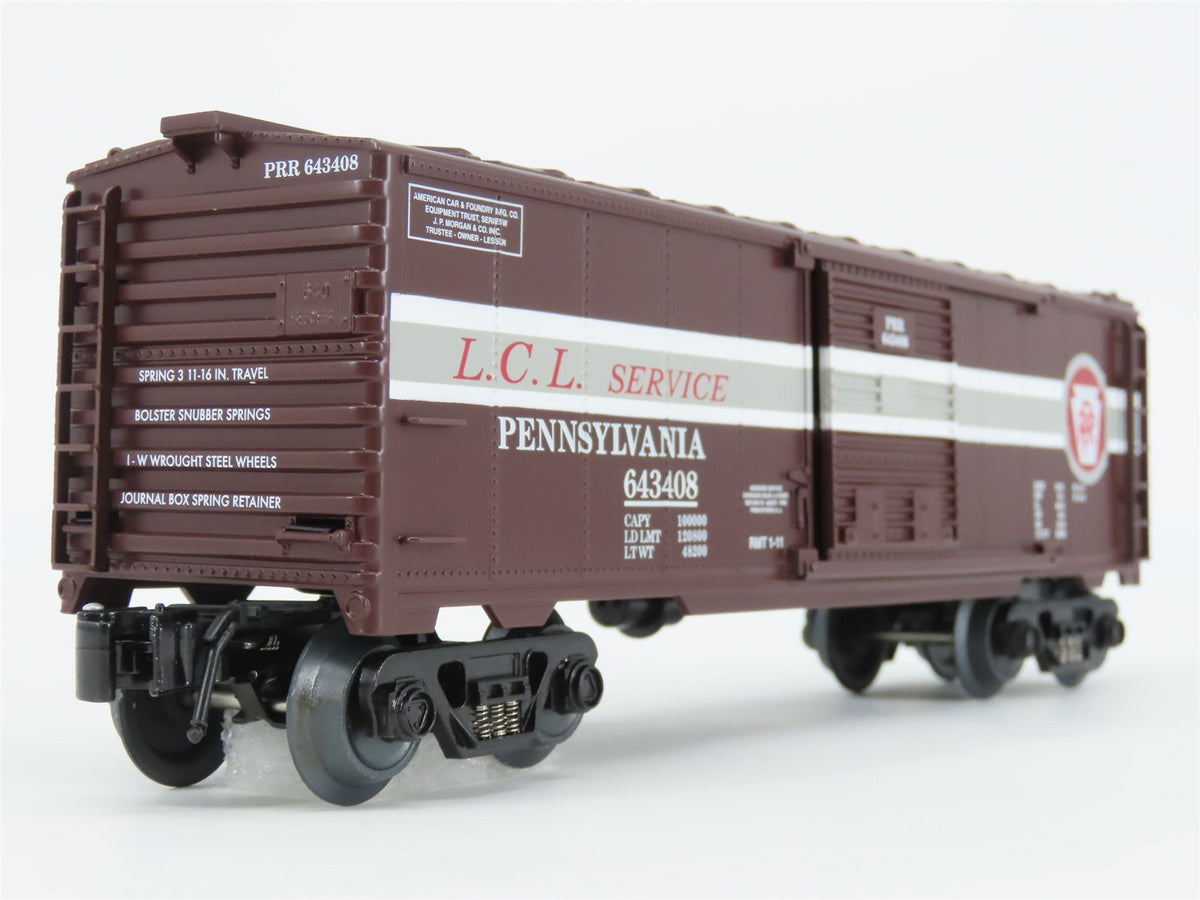 O Gauge 3-Rail Aristocraft 96415B PRR Pennsylvania Box Car w/Brakeman #643408