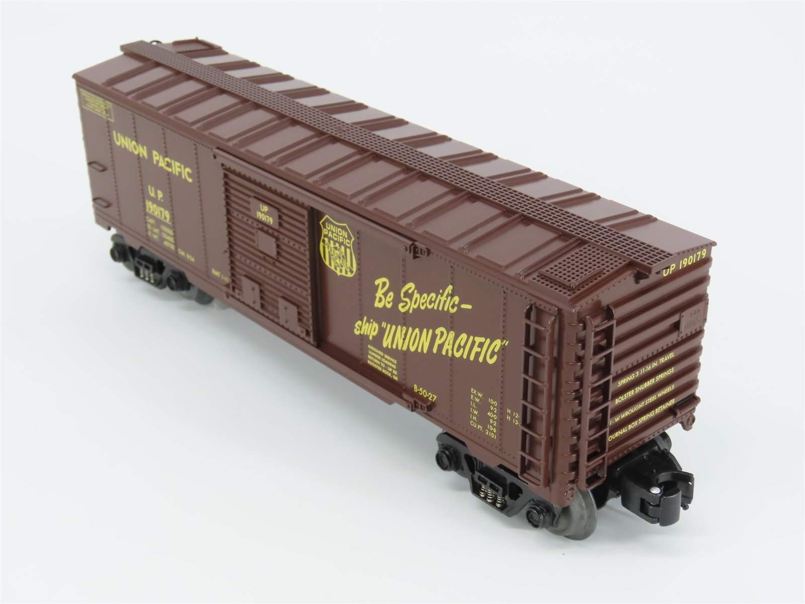 O Gauge 3-Rail Aristocraft 96417B UP Union Pacific Box Car w/Brakeman #190179