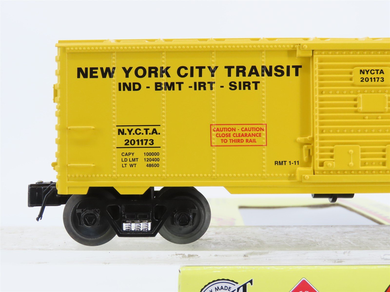 O Gauge 3-Rail Aristocraft 96473B NYCTA NY Subway Box Car w/Brakeman #201173