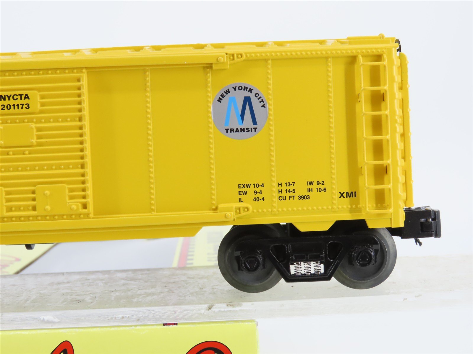 O Gauge 3-Rail Aristocraft 96473B NYCTA NY Subway Box Car w/Brakeman #201173