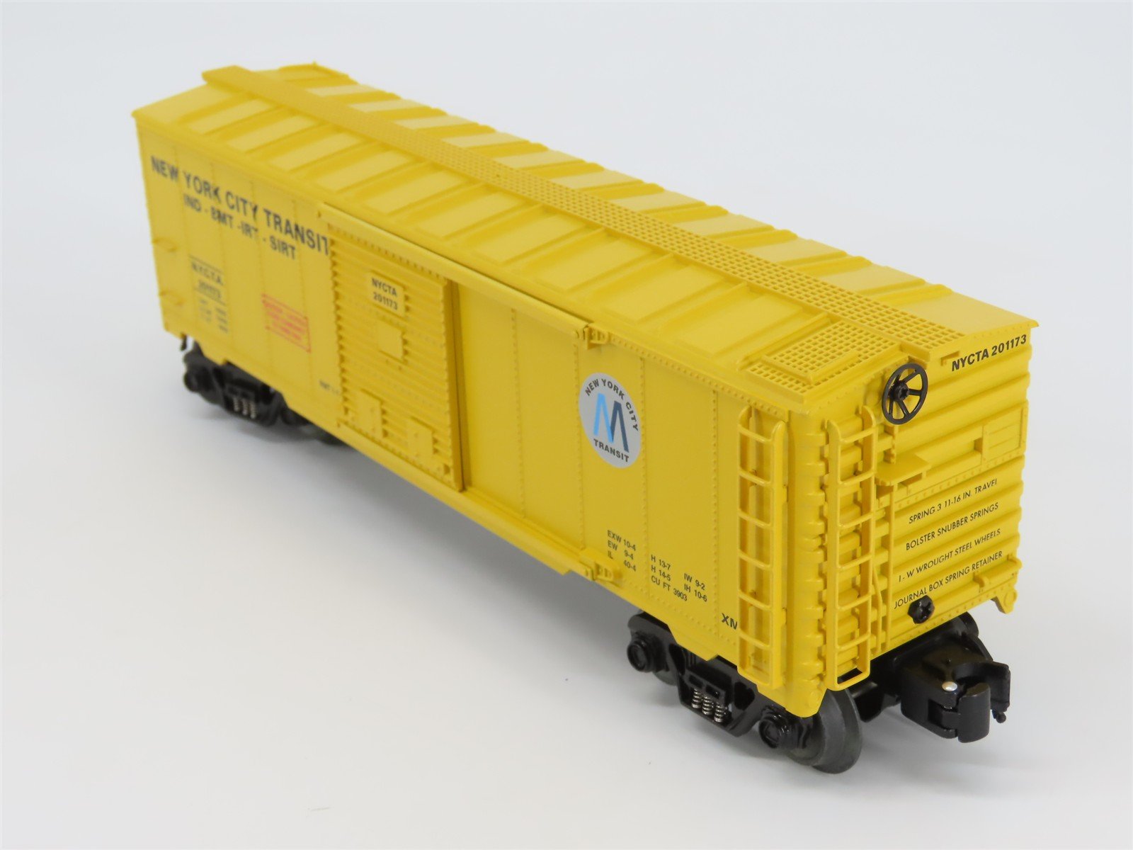 O Gauge 3-Rail Aristocraft 96473B NYCTA NY Subway Box Car w/Brakeman #201173